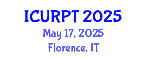 International Conference on Urban, Regional Planning and Transportation (ICURPT) May 17, 2025 - Florence, Italy