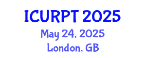 International Conference on Urban, Regional Planning and Transportation (ICURPT) May 24, 2025 - London, United Kingdom