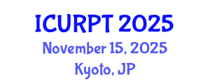 International Conference on Urban, Regional Planning and Transportation (ICURPT) November 15, 2025 - Kyoto, Japan