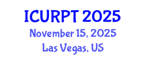 International Conference on Urban, Regional Planning and Transportation (ICURPT) November 15, 2025 - Las Vegas, United States