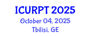International Conference on Urban, Regional Planning and Transportation (ICURPT) October 04, 2025 - Tbilisi, Georgia