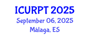 International Conference on Urban, Regional Planning and Transportation (ICURPT) September 06, 2025 - Málaga, Spain