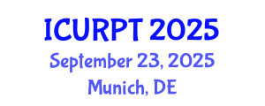 International Conference on Urban, Regional Planning and Transportation (ICURPT) September 23, 2025 - Munich, Germany