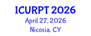 International Conference on Urban, Regional Planning and Transportation (ICURPT) April 27, 2026 - Nicosia, Cyprus International Conference on Urban, Regional Planning and Transportation (ICURPT) April 27, 2026 - Nicosia, Cyprus