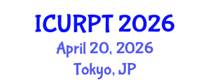 International Conference on Urban, Regional Planning and Transportation (ICURPT) April 20, 2026 - Tokyo, Japan International Conference on Urban, Regional Planning and Transportation (ICURPT) April 20, 2026 - Tokyo, Japan