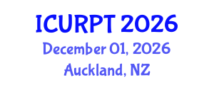 International Conference on Urban, Regional Planning and Transportation (ICURPT) December 01, 2026 - Auckland, New Zealand International Conference on Urban, Regional Planning and Transportation (ICURPT) December 01, 2026 - Auckland, New Zealand