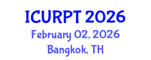 International Conference on Urban, Regional Planning and Transportation (ICURPT) February 02, 2026 - Bangkok, Thailand International Conference on Urban, Regional Planning and Transportation (ICURPT) February 02, 2026 - Bangkok, Thailand