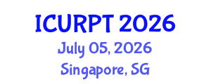 International Conference on Urban, Regional Planning and Transportation (ICURPT) July 05, 2026 - Singapore, Singapore International Conference on Urban, Regional Planning and Transportation (ICURPT) July 05, 2026 - Singapore, Singapore