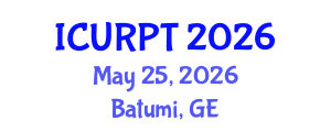 International Conference on Urban, Regional Planning and Transportation (ICURPT) May 25, 2026 - Batumi, Georgia International Conference on Urban, Regional Planning and Transportation (ICURPT) May 25, 2026 - Batumi, Georgia