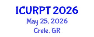 International Conference on Urban, Regional Planning and Transportation (ICURPT) May 25, 2026 - Crete, Greece International Conference on Urban, Regional Planning and Transportation (ICURPT) May 25, 2026 - Crete, Greece