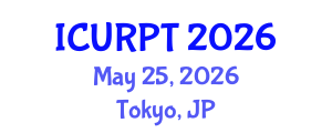 International Conference on Urban, Regional Planning and Transportation (ICURPT) May 25, 2026 - Tokyo, Japan International Conference on Urban, Regional Planning and Transportation (ICURPT) May 25, 2026 - Tokyo, Japan