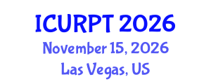 International Conference on Urban, Regional Planning and Transportation (ICURPT) November 15, 2026 - Las Vegas, United States