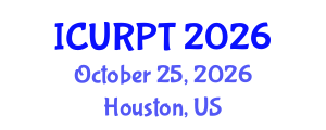 International Conference on Urban, Regional Planning and Transportation (ICURPT) October 25, 2026 - Houston, United States