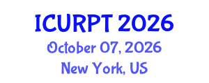 International Conference on Urban, Regional Planning and Transportation (ICURPT) October 07, 2026 - New York, United States