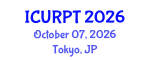 International Conference on Urban, Regional Planning and Transportation (ICURPT) October 07, 2026 - Tokyo, Japan