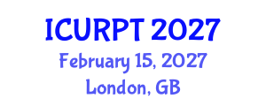 International Conference on Urban, Regional Planning and Transportation (ICURPT) February 15, 2027 - London, United Kingdom