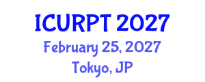 International Conference on Urban, Regional Planning and Transportation (ICURPT) February 25, 2027 - Tokyo, Japan International Conference on Urban, Regional Planning and Transportation (ICURPT) February 25, 2027 - Tokyo, Japan