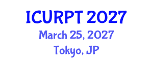 International Conference on Urban, Regional Planning and Transportation (ICURPT) March 25, 2027 - Tokyo, Japan