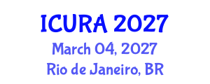 International Conference on Urban Resilience and Adaptation (ICURA) March 04, 2027 - Rio de Janeiro, Brazil International Conference on Urban Resilience and Adaptation (ICURA) March 04, 2027 - Rio de Janeiro, Brazil