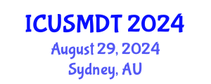 International Conference on Urban Sociology, Migration and Demographic Trends (ICUSMDT) August 29, 2024 - Sydney, Australia