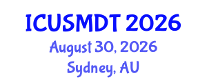 International Conference on Urban Sociology, Migration and Demographic Trends (ICUSMDT) August 30, 2026 - Sydney, Australia