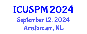 International Conference on Urban Spatial Planning and Management (ICUSPM) September 12, 2024 - Amsterdam, Netherlands