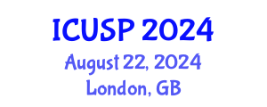 International Conference on Urban Studies and Planning (ICUSP) August 22, 2024 - London, United Kingdom