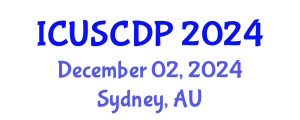 International Conference on Urban Studies, City Design and Planning (ICUSCDP) December 02, 2024 - Sydney, Australia