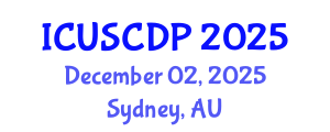 International Conference on Urban Studies, City Design and Planning (ICUSCDP) December 02, 2025 - Sydney, Australia