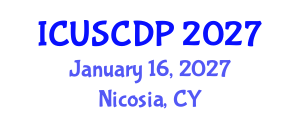 International Conference on Urban Studies, City Design and Planning (ICUSCDP) January 16, 2027 - Nicosia, Cyprus International Conference on Urban Studies, City Design and Planning (ICUSCDP) January 16, 2027 - Nicosia, Cyprus