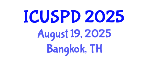 International Conference on Urban Studies, Planning and Development (ICUSPD) August 19, 2025 - Bangkok, Thailand