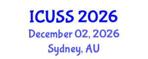 International Conference on Urban Sustainability and Strategies (ICUSS) December 02, 2026 - Sydney, Australia International Conference on Urban Sustainability and Strategies (ICUSS) December 02, 2026 - Sydney, Australia