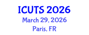 International Conference on Urban Transformations and Sustainability (ICUTS) March 29, 2026 - Paris, France