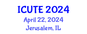 International Conference on Urban Transport and Environment (ICUTE) April 22, 2024 - Jerusalem, Israel