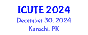 International Conference on Urban Transport and Environment (ICUTE) December 30, 2024 - Karachi, Pakistan