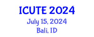 International Conference on Urban Transport and Environment (ICUTE) July 15, 2024 - Bali, Indonesia