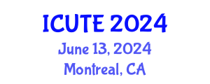 International Conference on Urban Transport and Environment (ICUTE) June 13, 2024 - Montreal, Canada