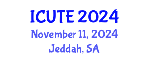 International Conference on Urban Transport and Environment (ICUTE) November 11, 2024 - Jeddah, Saudi Arabia