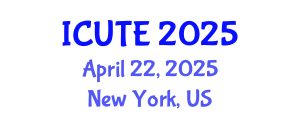 International Conference on Urban Transport and Environment (ICUTE) April 22, 2025 - New York, United States