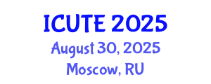 International Conference on Urban Transport and Environment (ICUTE) August 30, 2025 - Moscow, Russia