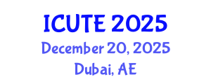 International Conference on Urban Transport and Environment (ICUTE) December 20, 2025 - Dubai, United Arab Emirates