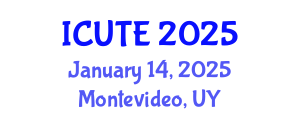 International Conference on Urban Transport and Environment (ICUTE) January 14, 2025 - Montevideo, Uruguay