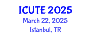 International Conference on Urban Transport and Environment (ICUTE) March 22, 2025 - Istanbul, Turkey
