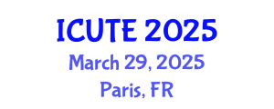 International Conference on Urban Transport and Environment (ICUTE) March 29, 2025 - Paris, France