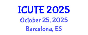 International Conference on Urban Transport and Environment (ICUTE) October 25, 2025 - Barcelona, Spain