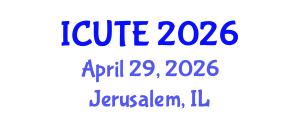 International Conference on Urban Transport and Environment (ICUTE) April 29, 2026 - Jerusalem, Israel