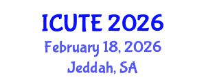 International Conference on Urban Transport and Environment (ICUTE) February 18, 2026 - Jeddah, Saudi Arabia