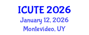 International Conference on Urban Transport and Environment (ICUTE) January 12, 2026 - Montevideo, Uruguay International Conference on Urban Transport and Environment (ICUTE) January 12, 2026 - Montevideo, Uruguay