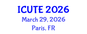 International Conference on Urban Transport and Environment (ICUTE) March 29, 2026 - Paris, France