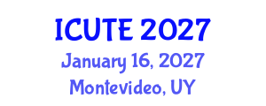 International Conference on Urban Transport and Environment (ICUTE) January 16, 2027 - Montevideo, Uruguay International Conference on Urban Transport and Environment (ICUTE) January 16, 2027 - Montevideo, Uruguay